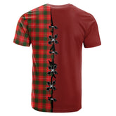 MacFie Modern Tartan T-shirt - Lion Rampant And Celtic Thistle Style
